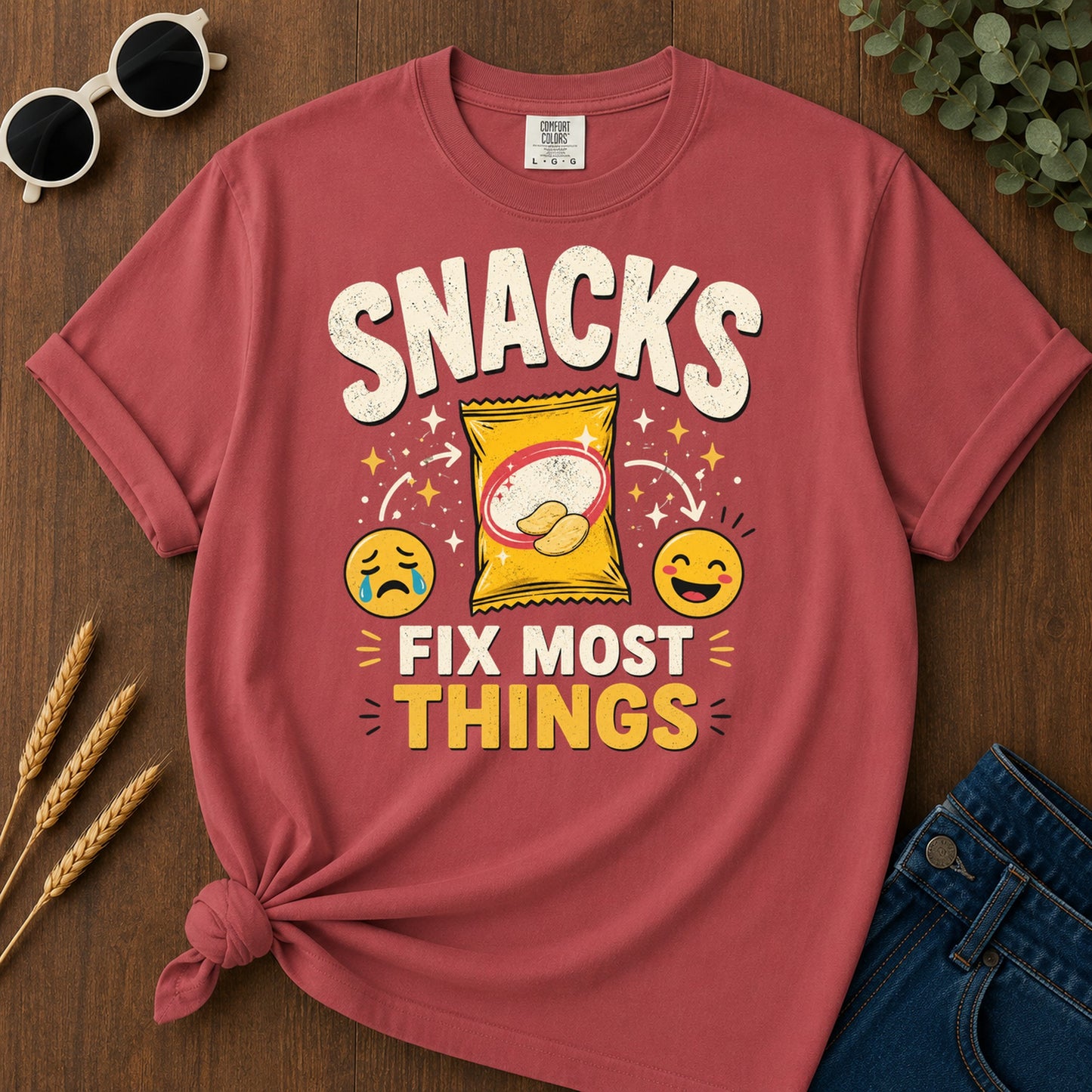 Tshirt Design 06 123 T-Shirt - Crimson