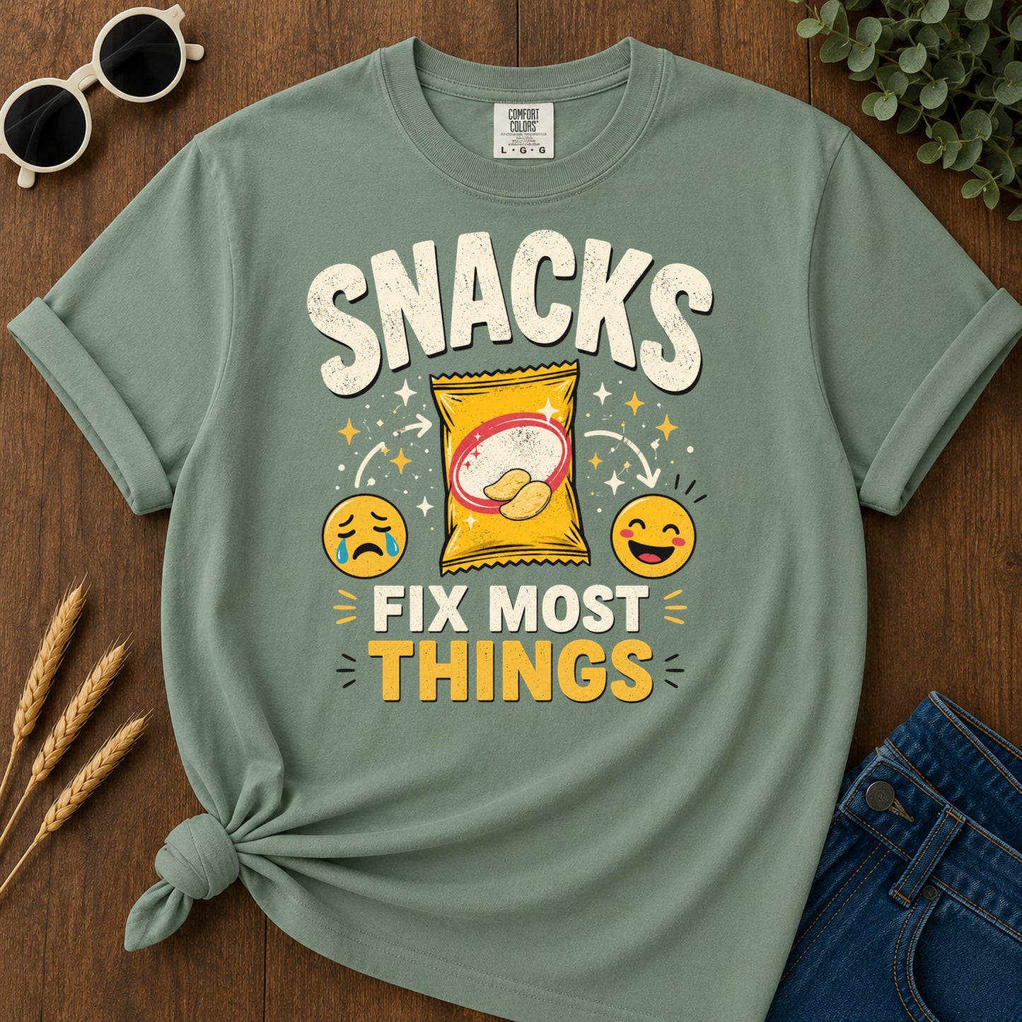 Tshirt Design 06 123 T-Shirt - Light Green