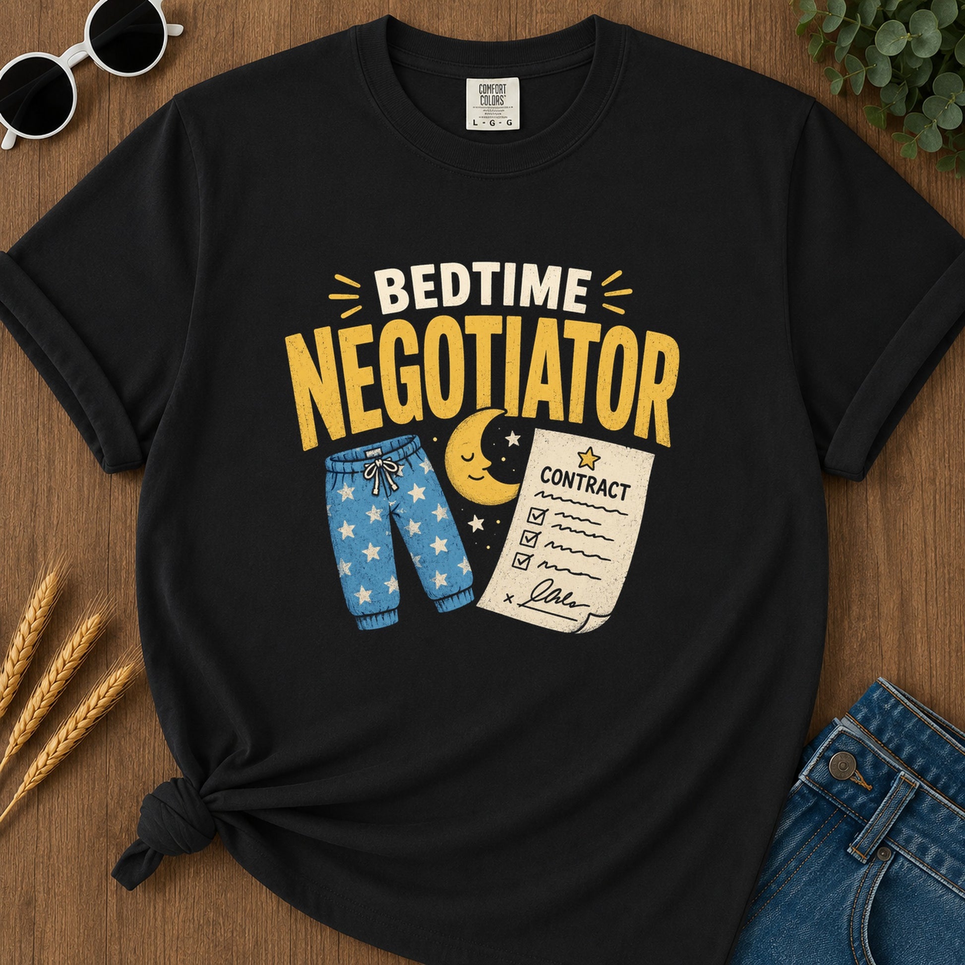 Tshirt Design 06 132 Contract T-Shirt - Black
