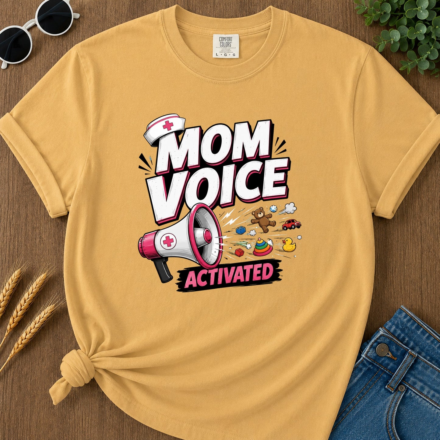 Tshirt Design 06 138 Activated T-Shirt - Mustard