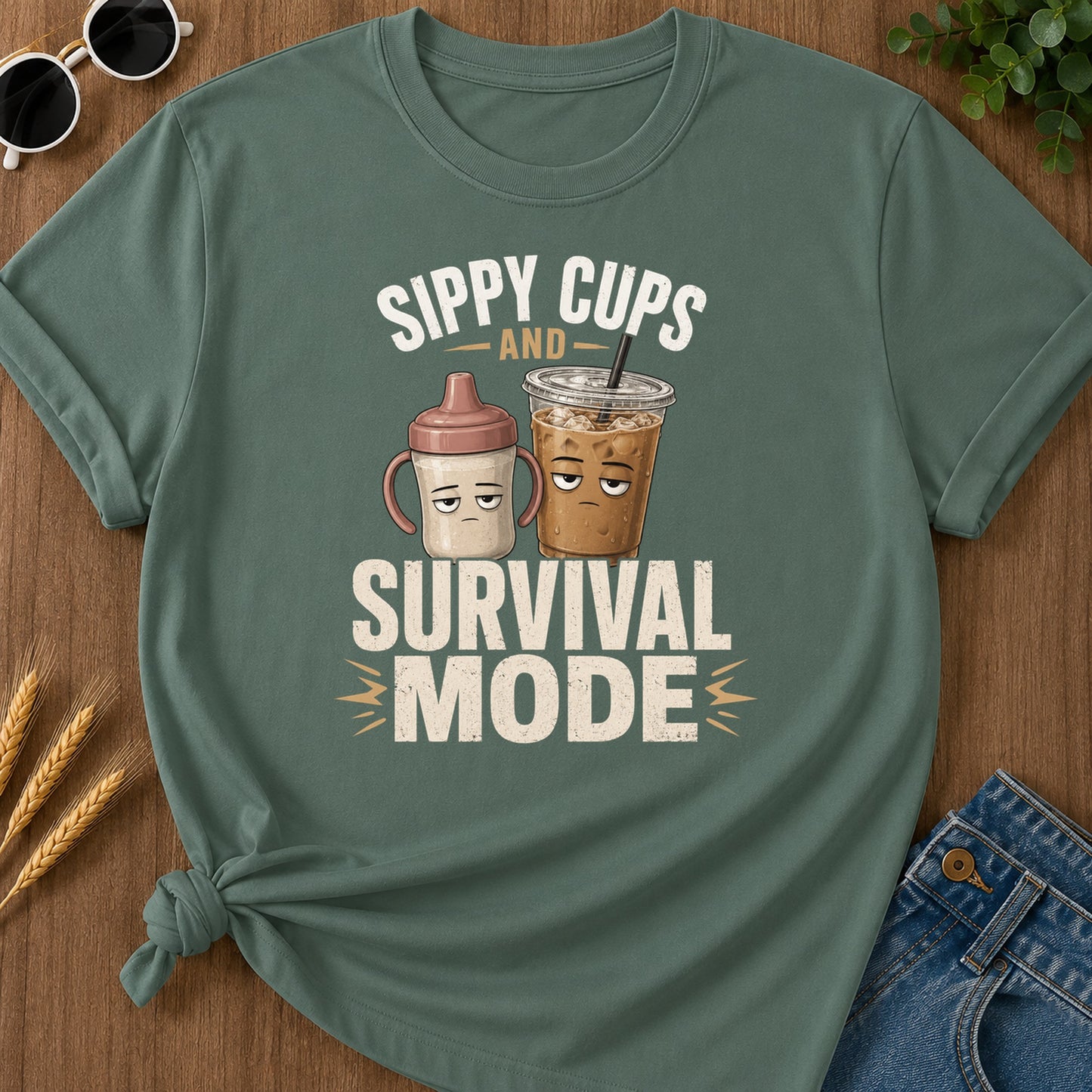 Tshirt Design 06 143 And T-Shirt - Blue Spruce