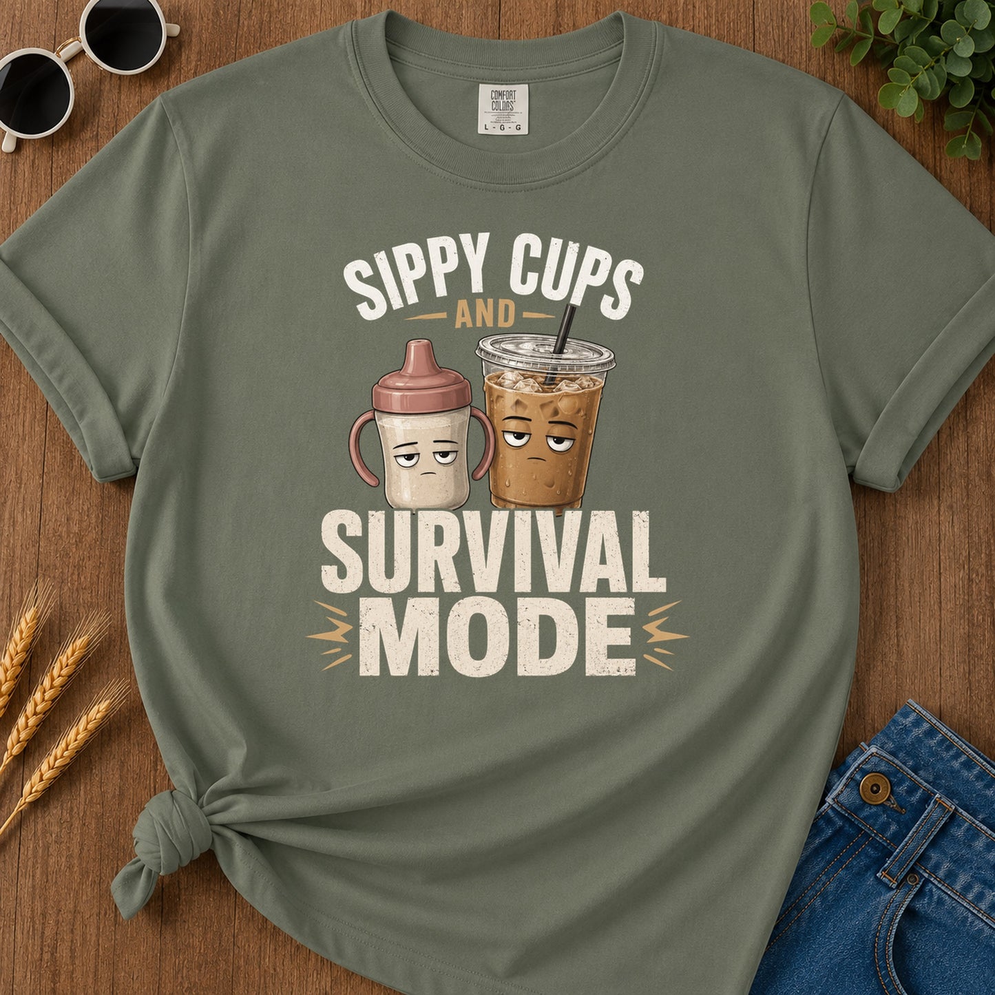 Tshirt Design 06 143 And T-Shirt - Moss