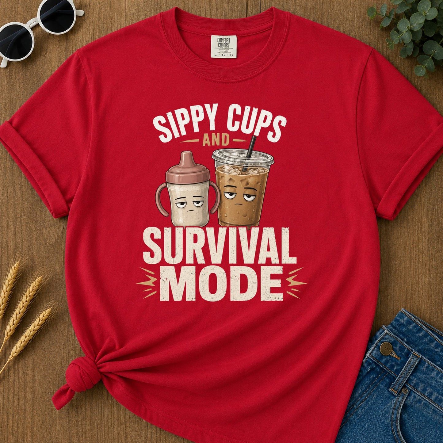 Tshirt Design 06 143 And T-Shirt - Red