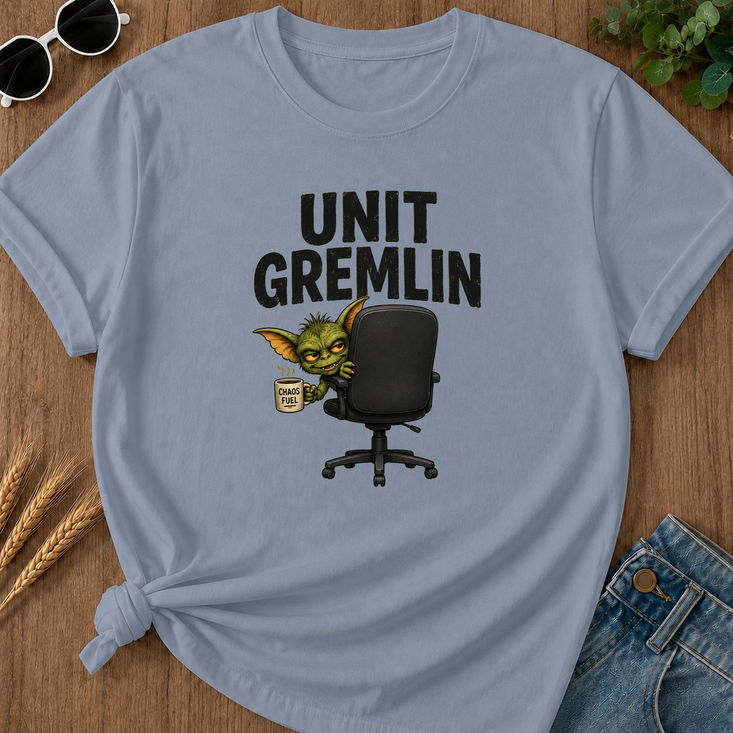 Unit Gremlin T-Shirt - Blue Jean