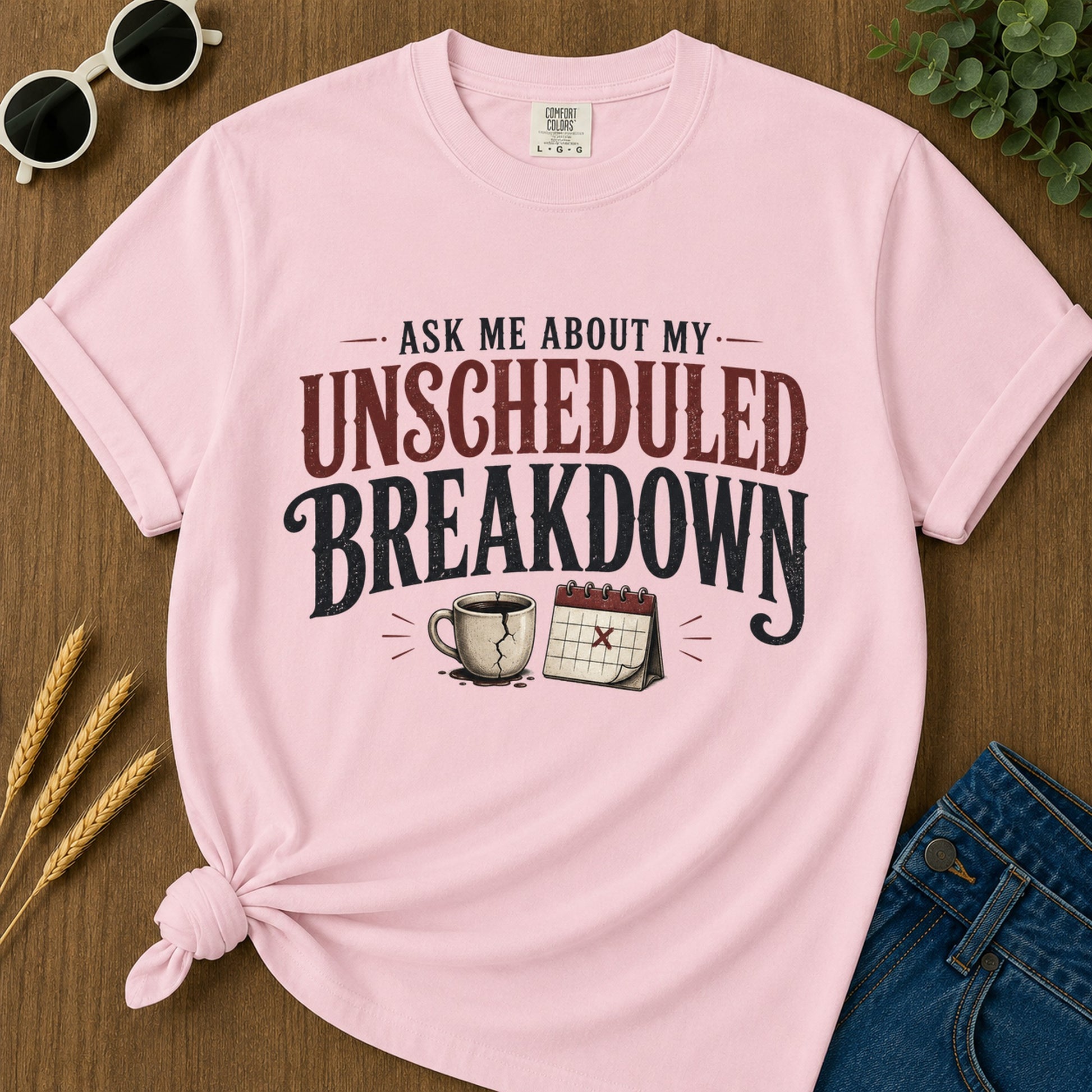 Unscheduled Breakdown T-Shirt - Blossom