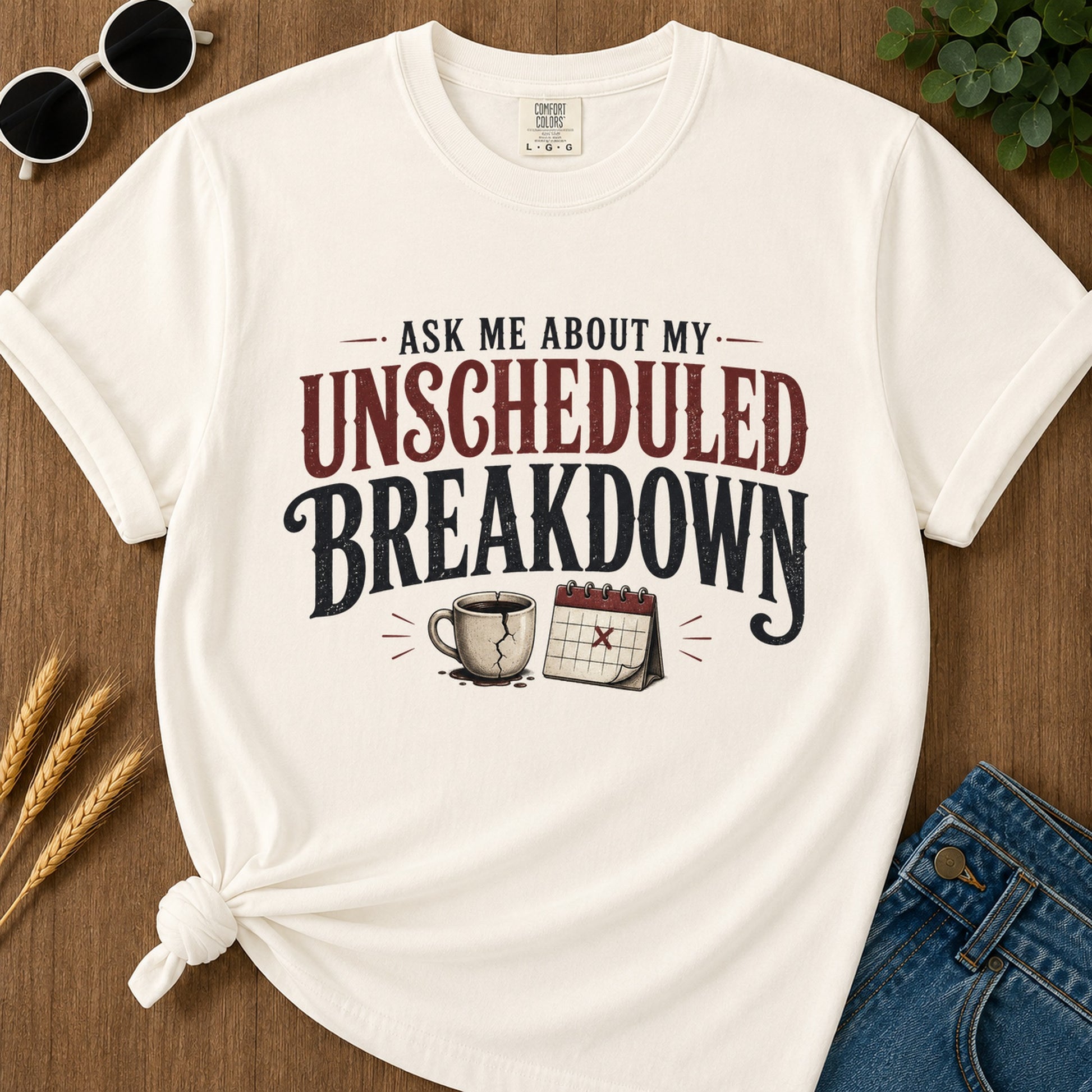 Unscheduled Breakdown T-Shirt - Ivory