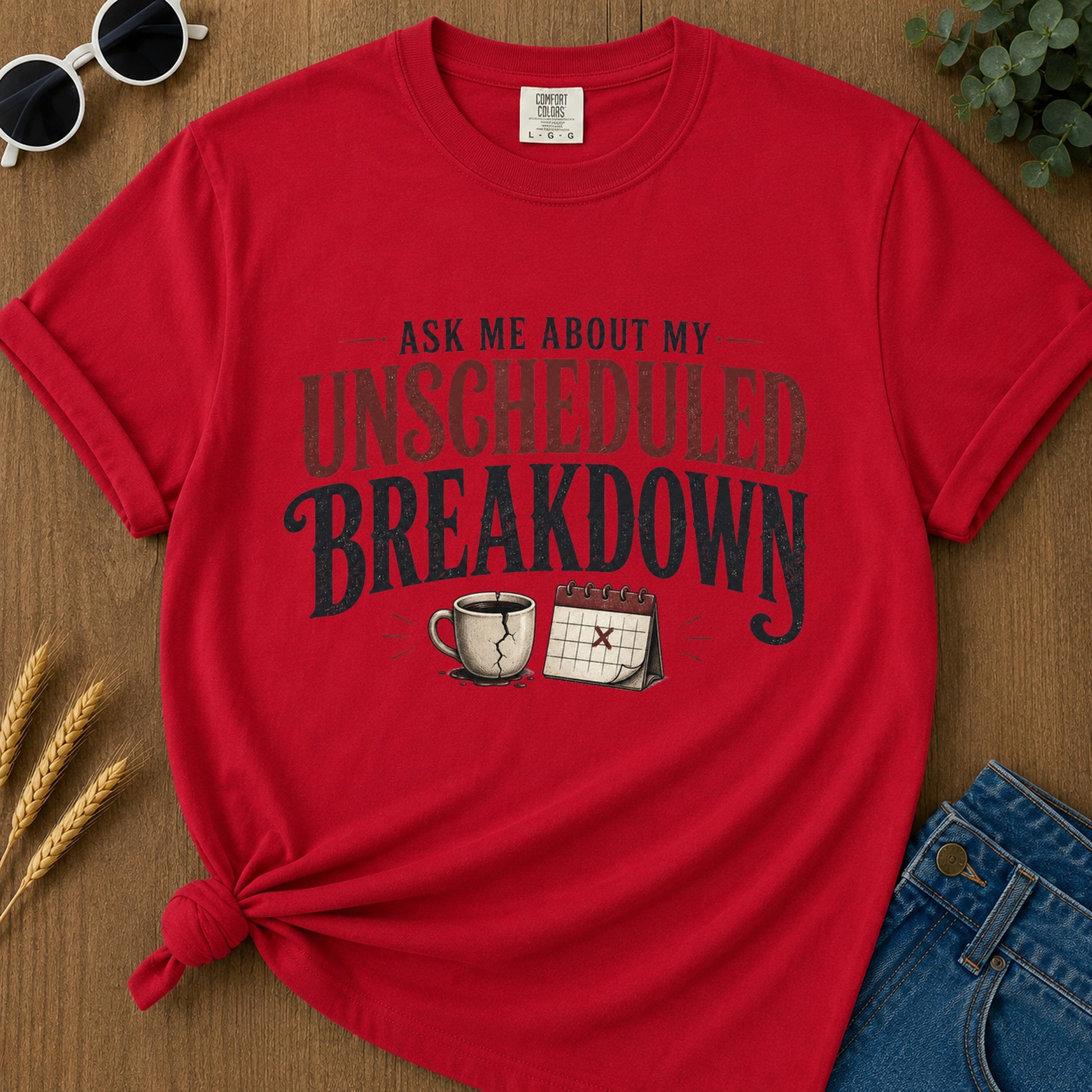Unscheduled Breakdown T-Shirt - Red