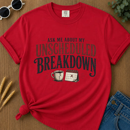 Unscheduled Breakdown T-Shirt - Red