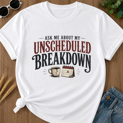 Unscheduled Breakdown T-Shirt - White