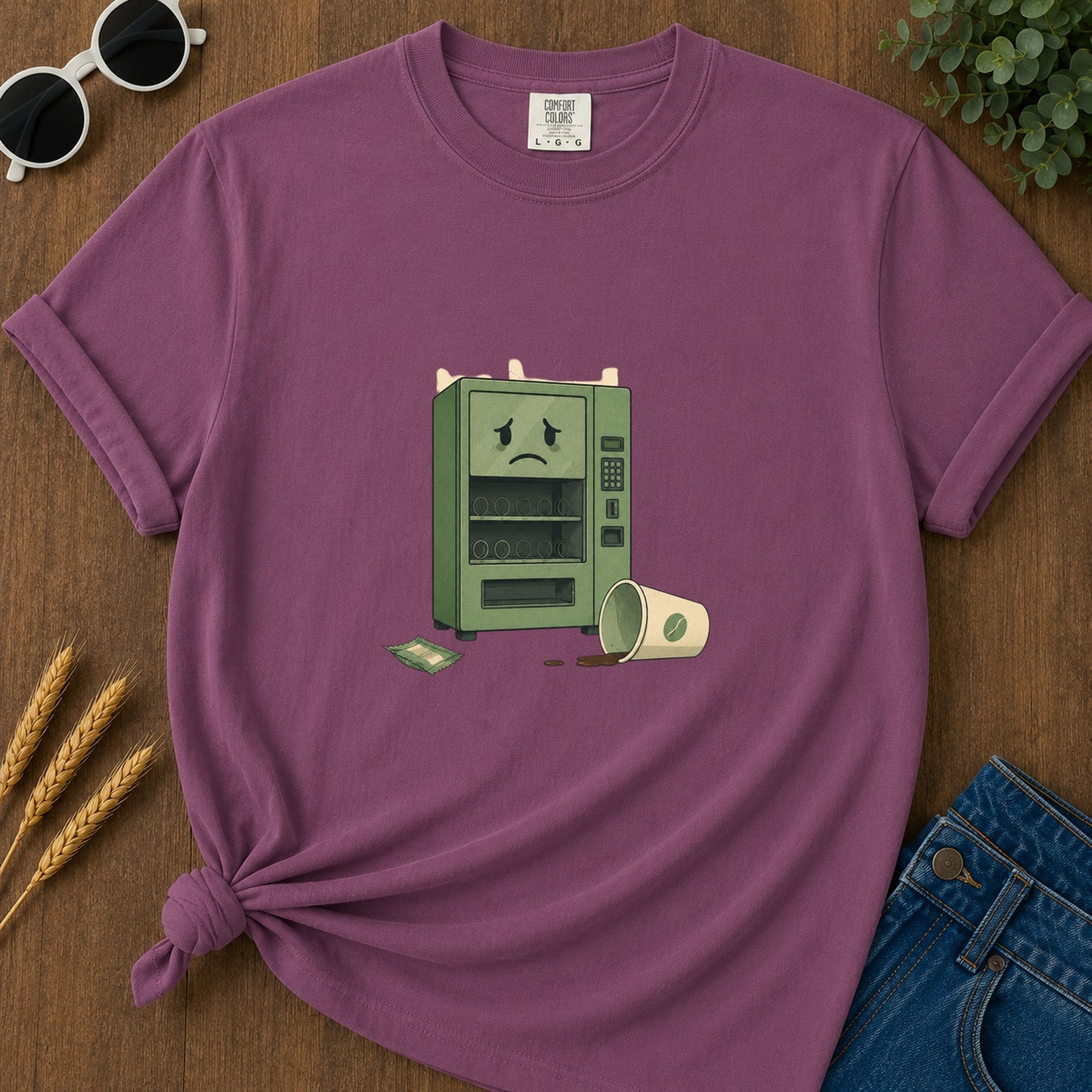 Vending Machine Empty T-Shirt - Berry