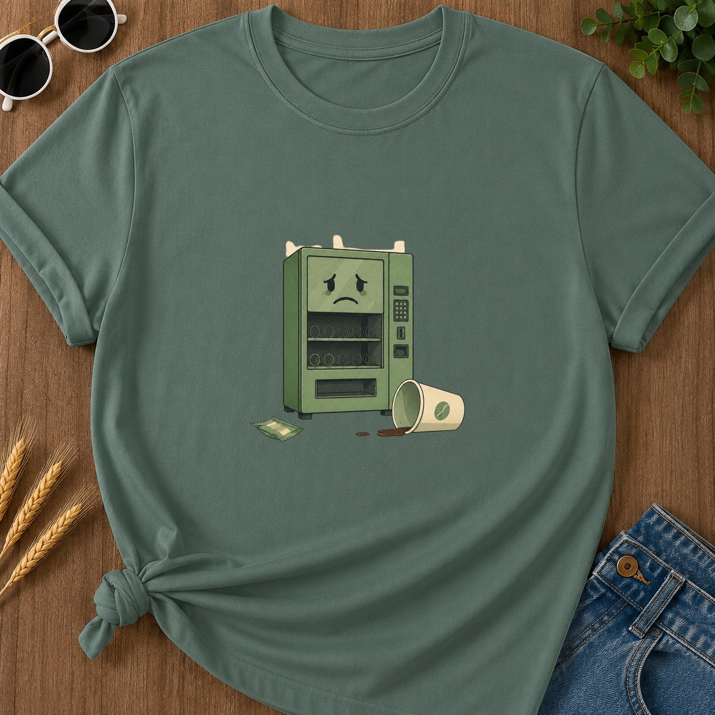 Vending Machine Empty T-Shirt - Blue Spruce