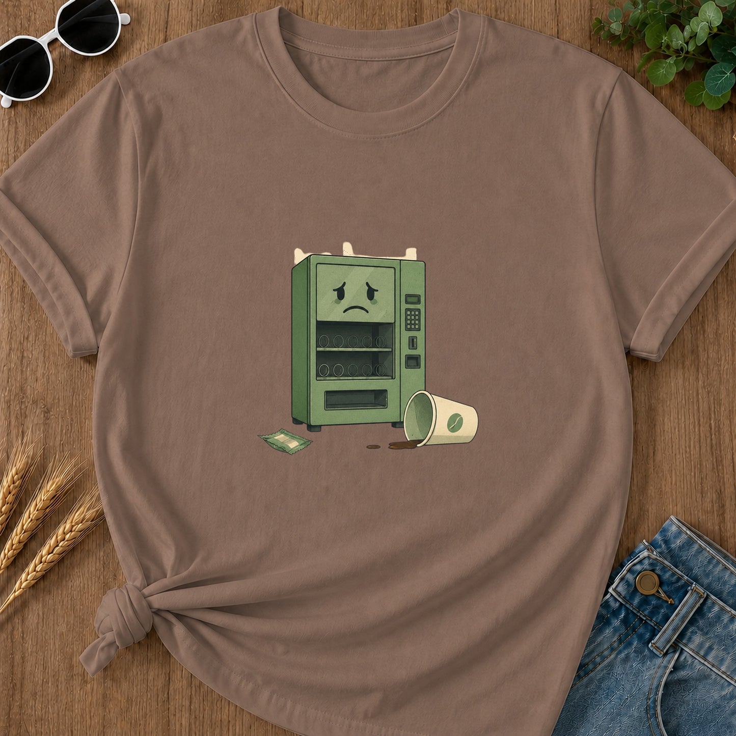 Vending Machine Empty T-Shirt - Espresso