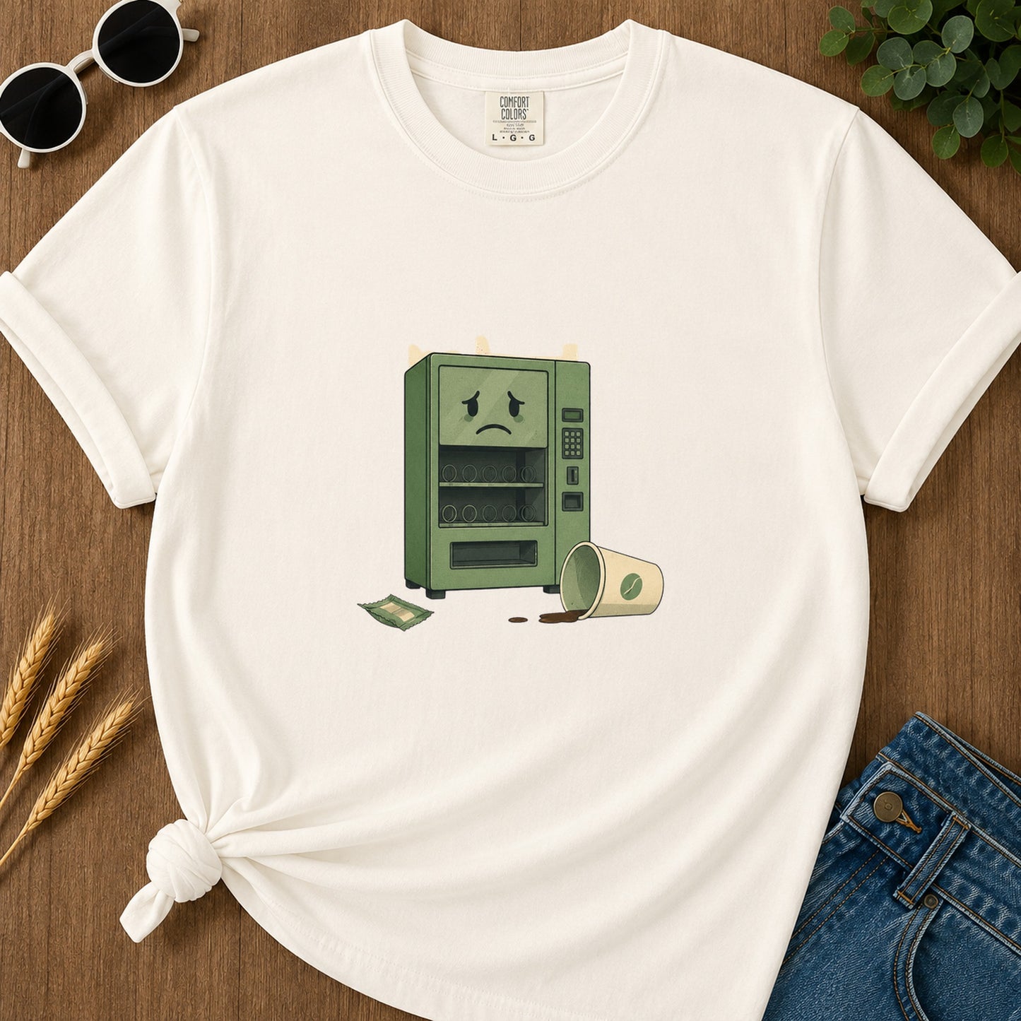 Vending Machine Empty T-Shirt - Ivory
