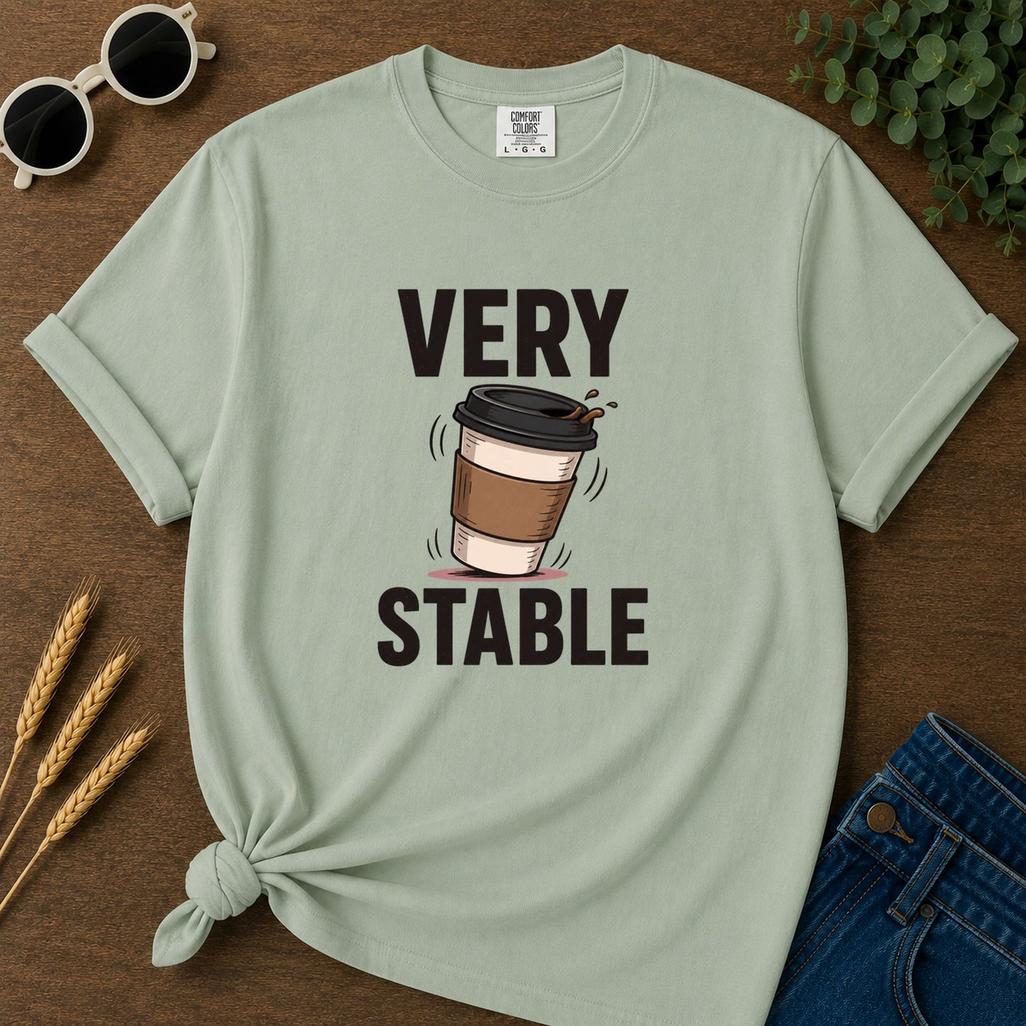 Very Stable Coffee T-Shirt - Bay