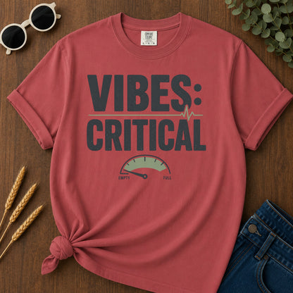 Vibes Critical T-Shirt - Crimson
