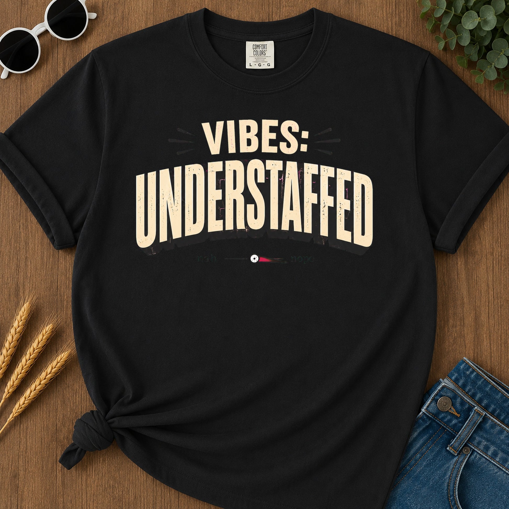 Vibes Understaffed T-Shirt - Black