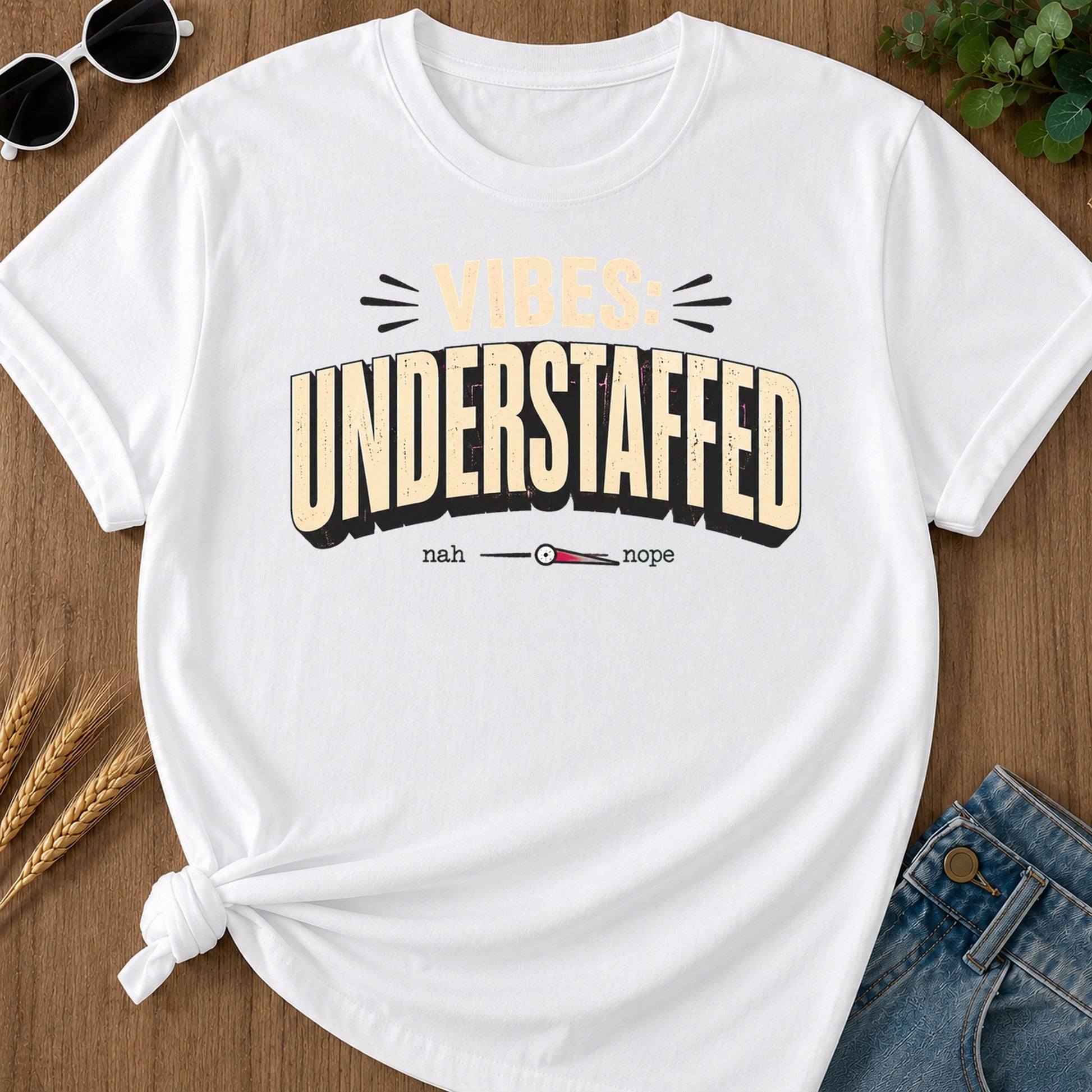 Vibes Understaffed T-Shirt - White