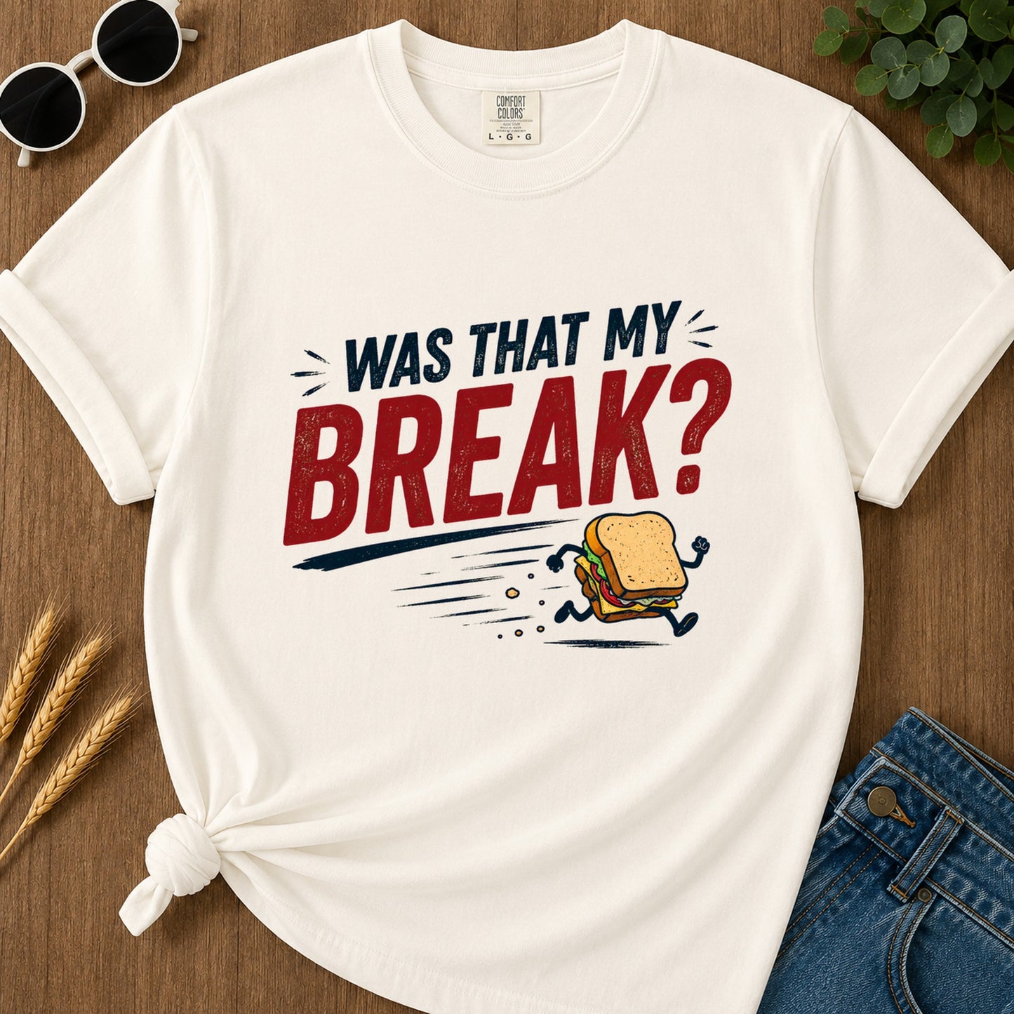 Was That My Break T-Shirt - Ivory