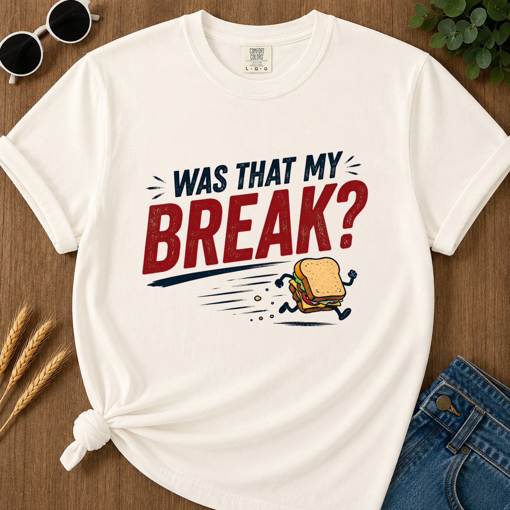 Was That My Break T-Shirt - Ivory