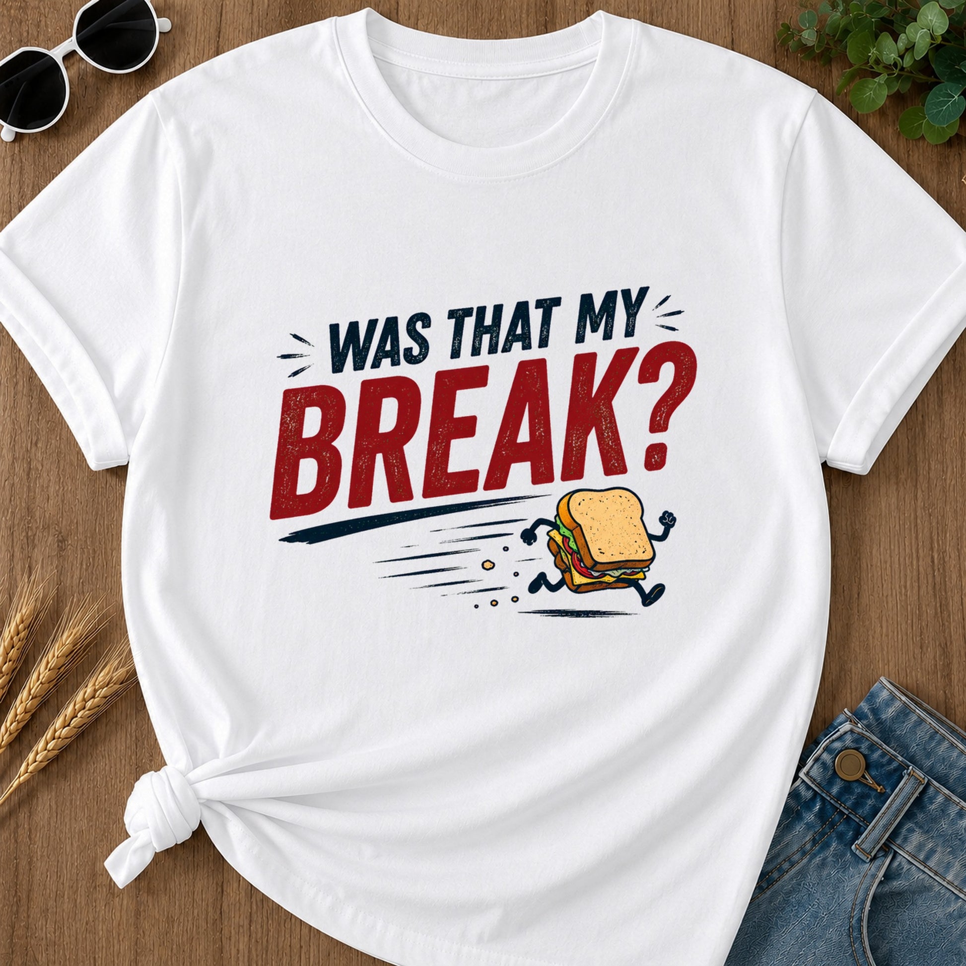 Was That My Break T-Shirt - White