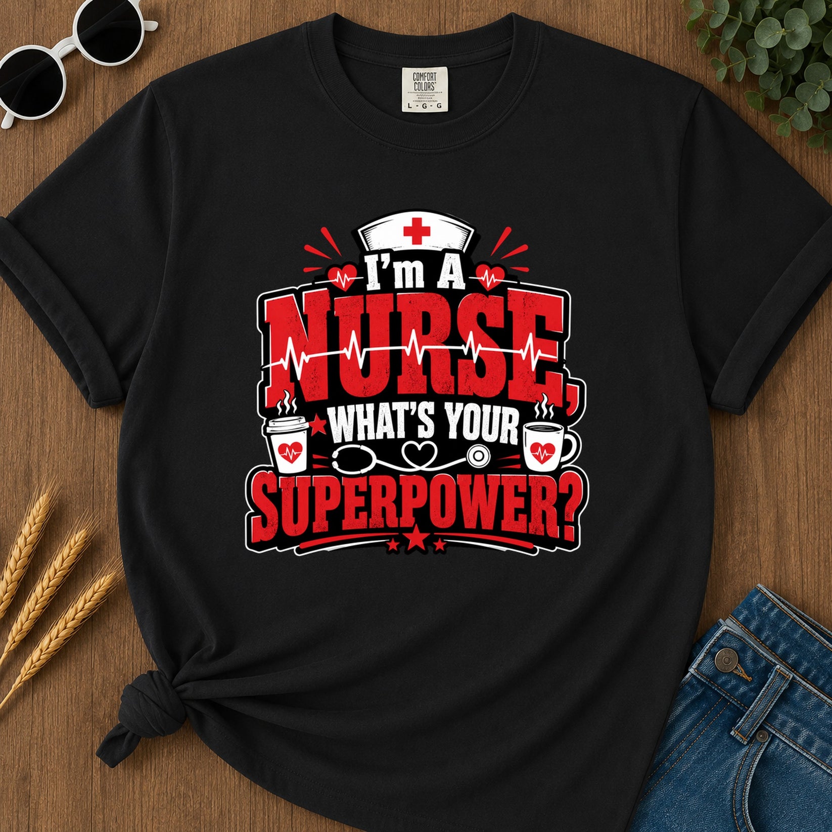 Whats Your Superpower T-Shirt - Black