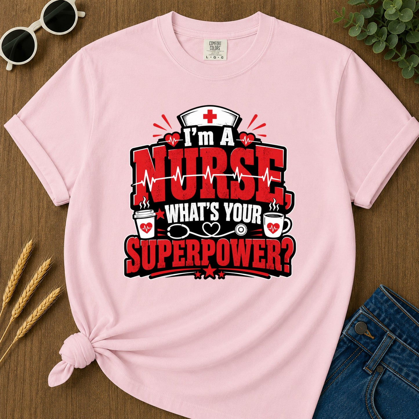 Whats Your Superpower T-Shirt - Blossom