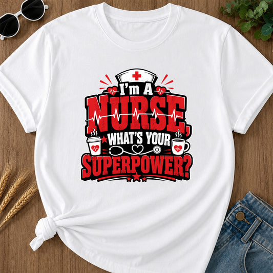 Whats Your Superpower T-Shirt - White