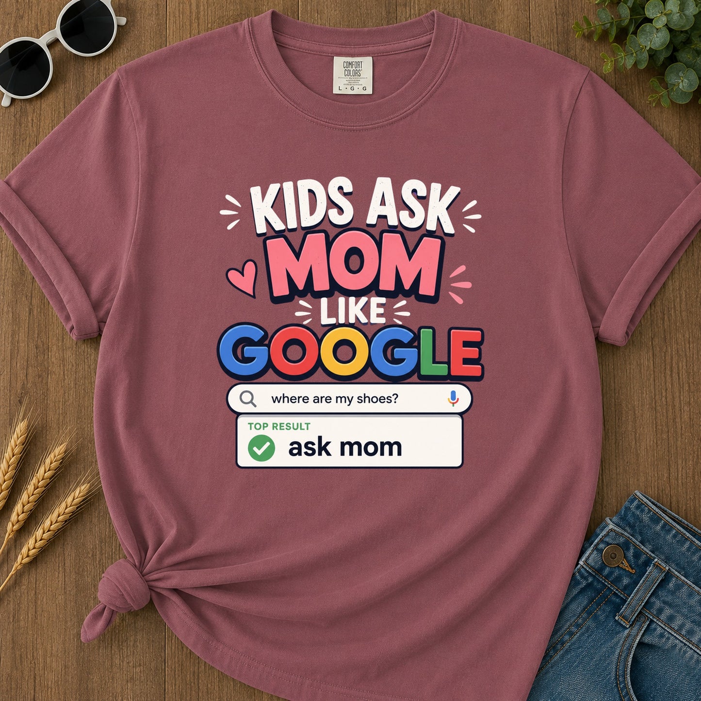Where Are My Shoes Top Result Ask Mom T-Shirt - Brick