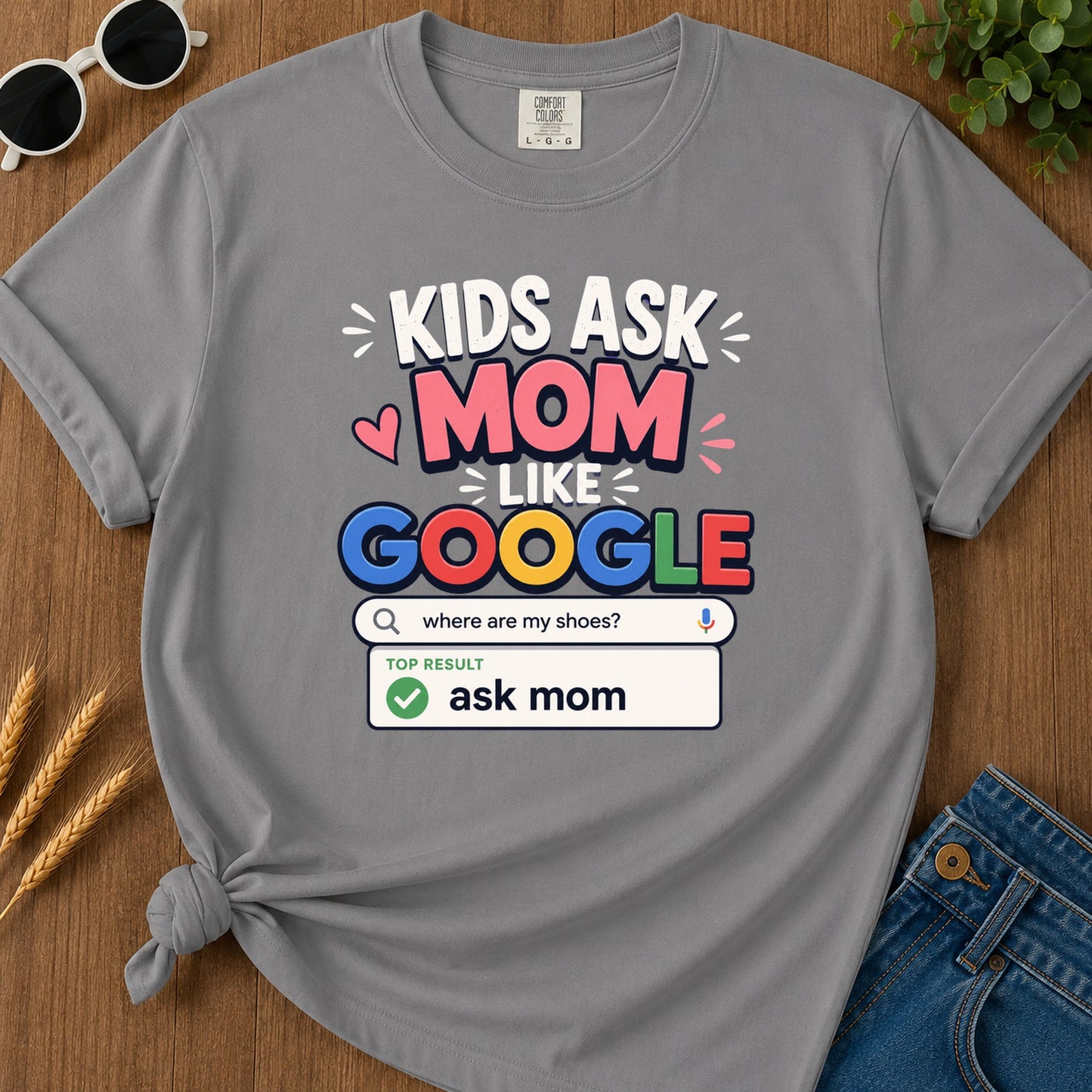 Where Are My Shoes Top Result Ask Mom T-Shirt - Grey