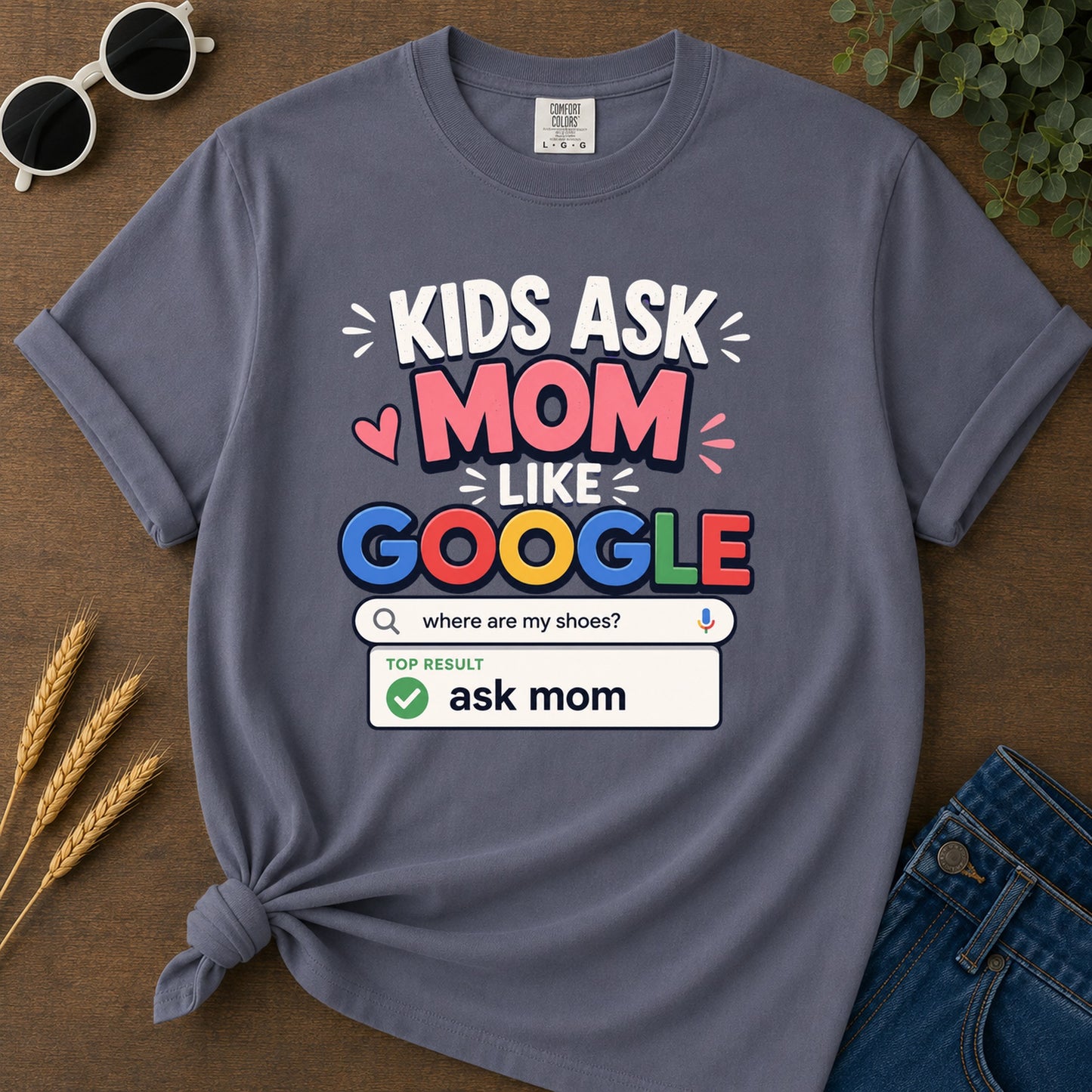 Where Are My Shoes Top Result Ask Mom T-Shirt - Navy