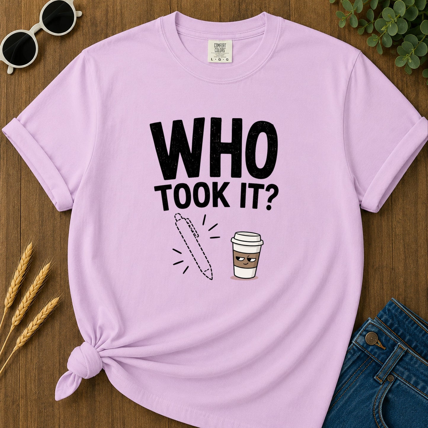 Who Took It T-Shirt - Orchid