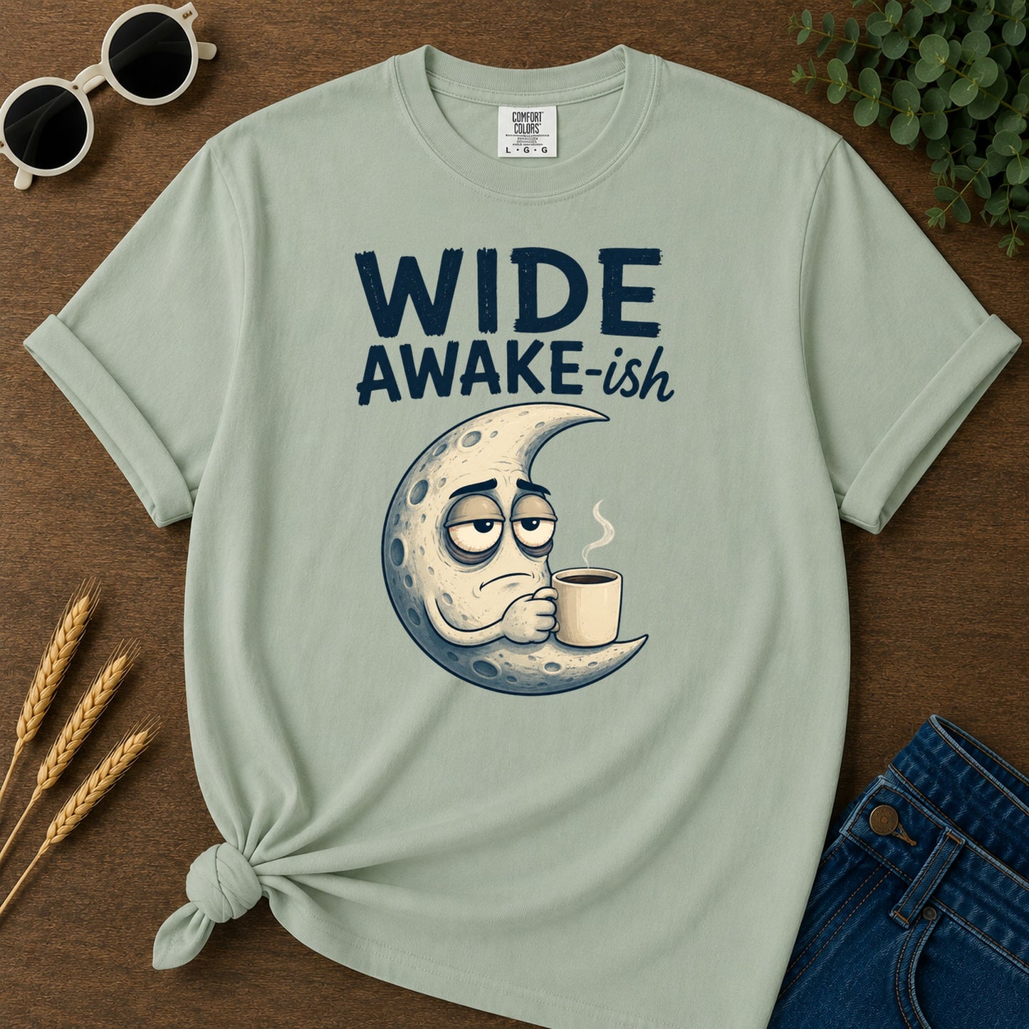 Wide Awake Ish T-Shirt - Bay
