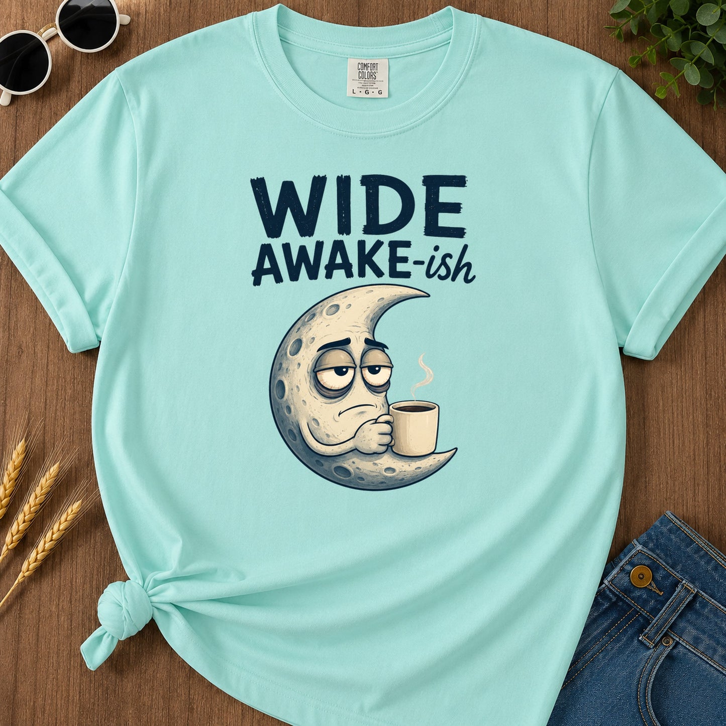 Wide Awake Ish T-Shirt - Chalky Mint