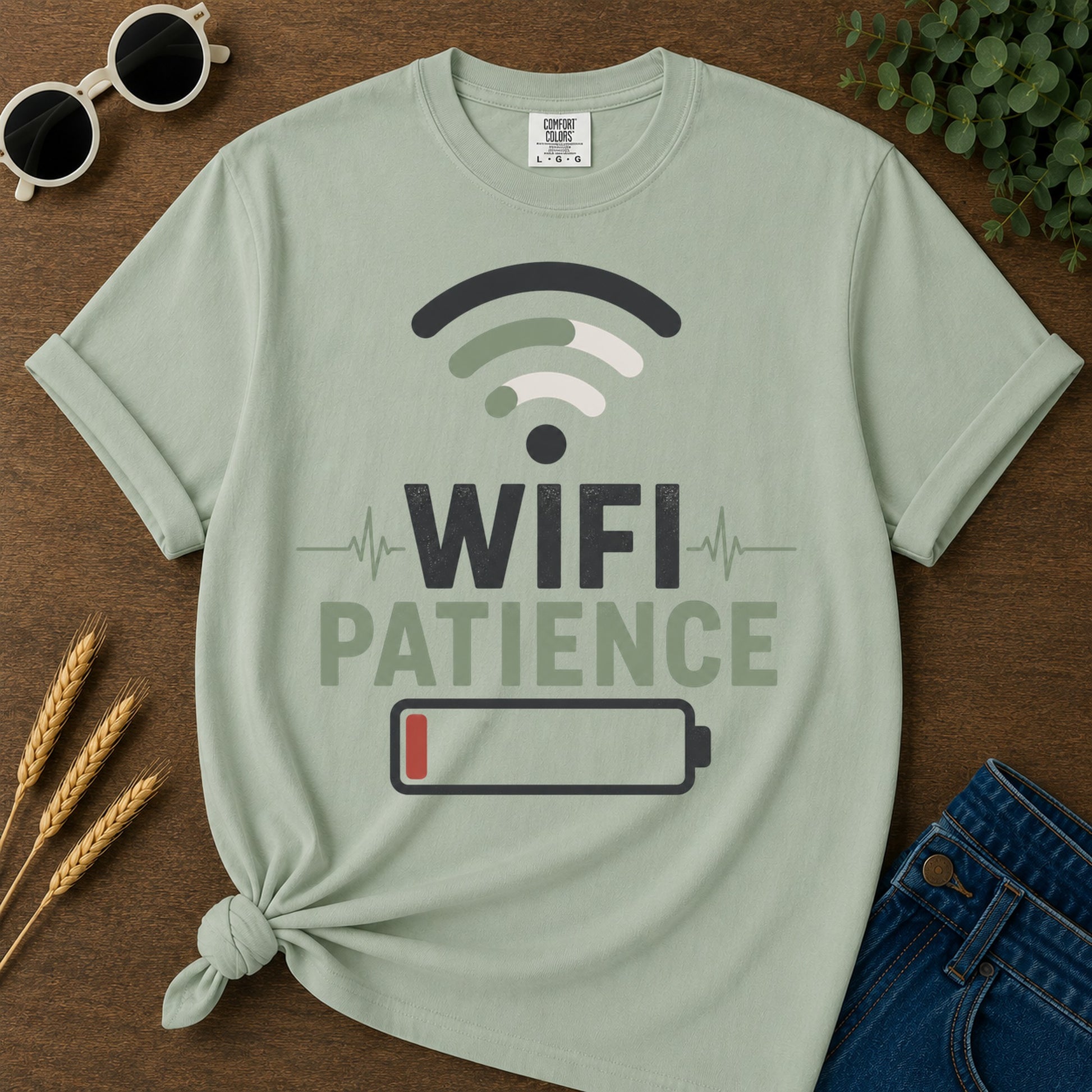Wifi Patience T-Shirt - White