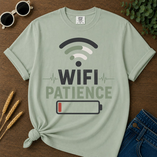 Wifi Patience T-Shirt - White