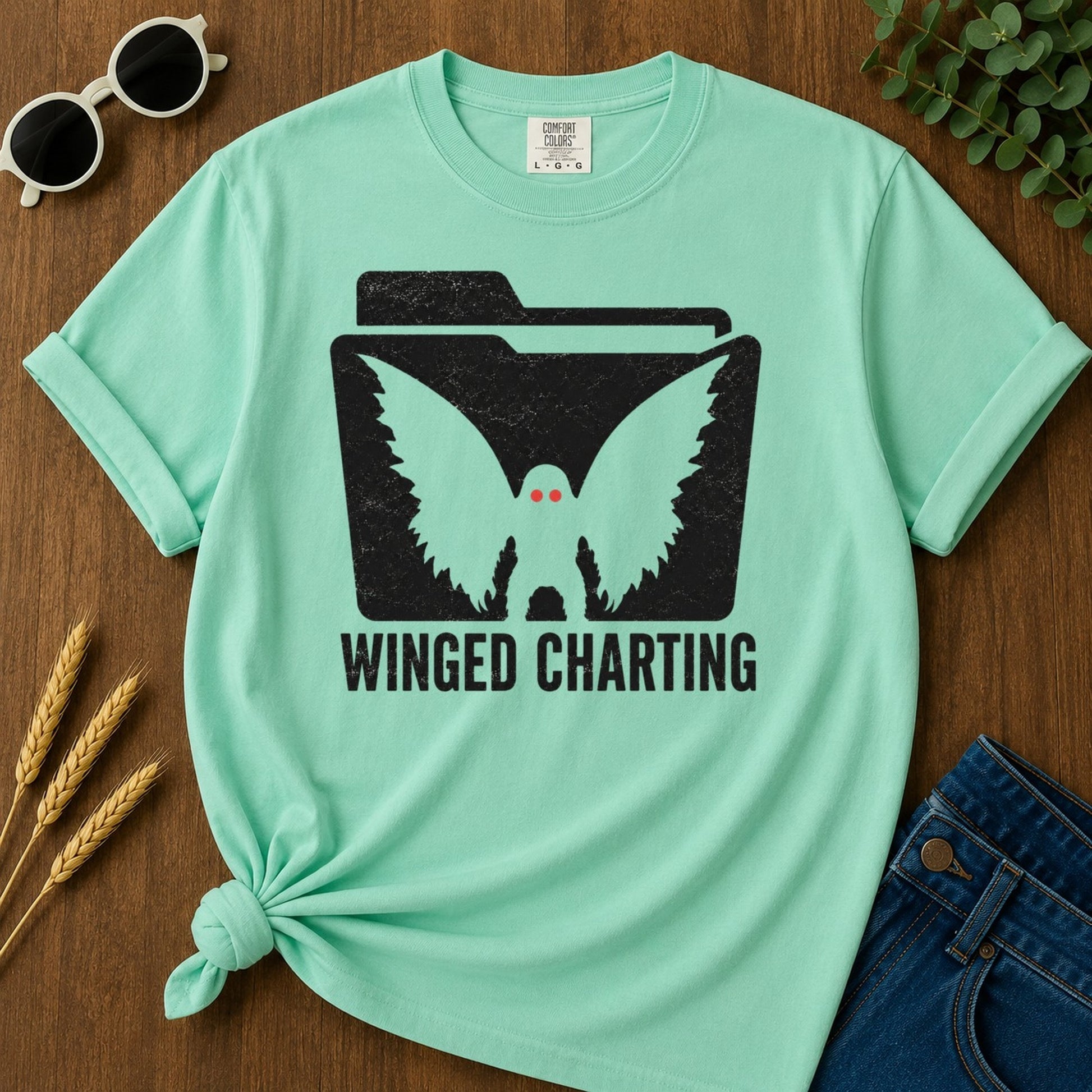 Winged Charting T-shirt - Island Reef Mockup