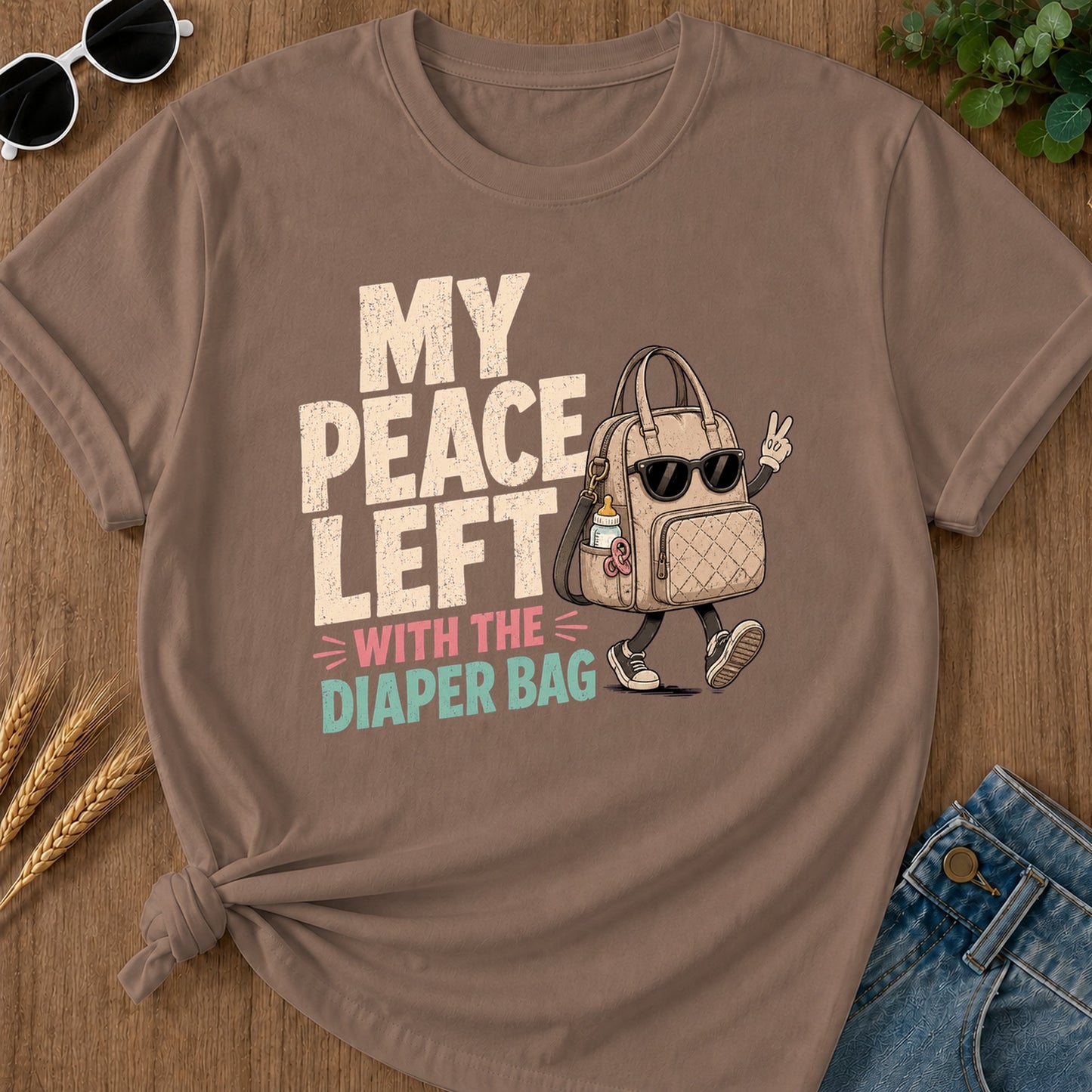 With The Ere Bag T-Shirt - Espresso
