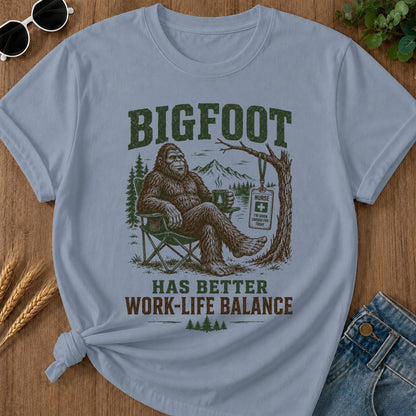 Work Life Balance T-shirt - Blue Jean Mockup