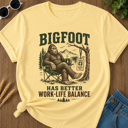 Work Life Balance T-shirt - Butter Mockup