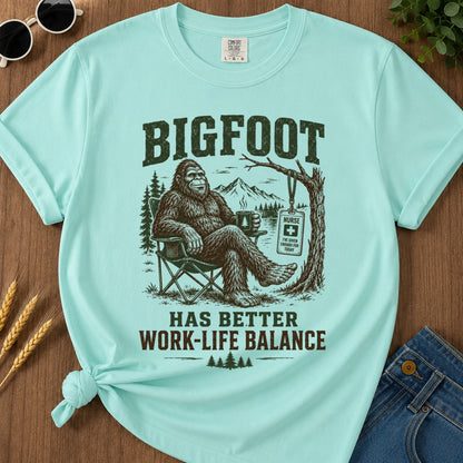 Work Life Balance T-shirt - Chalky Mint Mockup