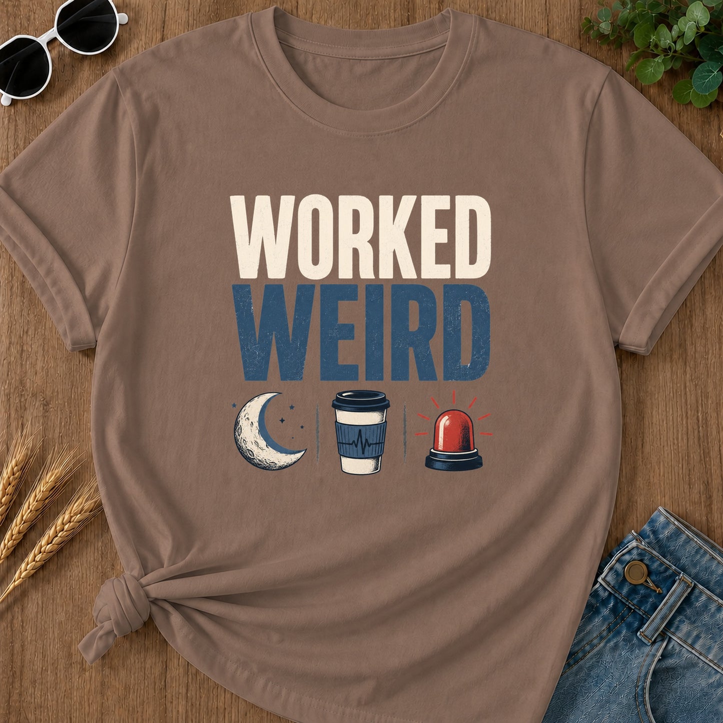 Worked Weird T-Shirt - Espresso