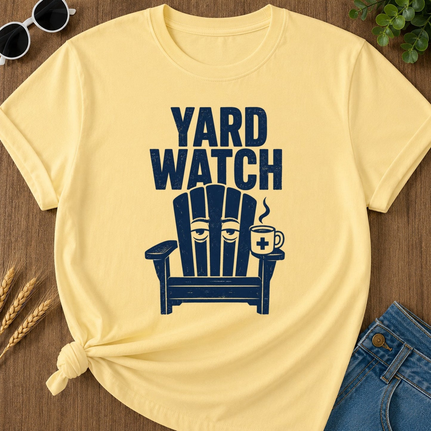 Yard Watch T-shirt - Butter Mockup