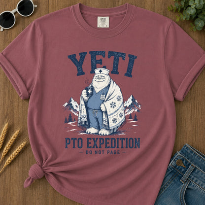 Yeti Pto Expedition T-shirt - Brick Mockup