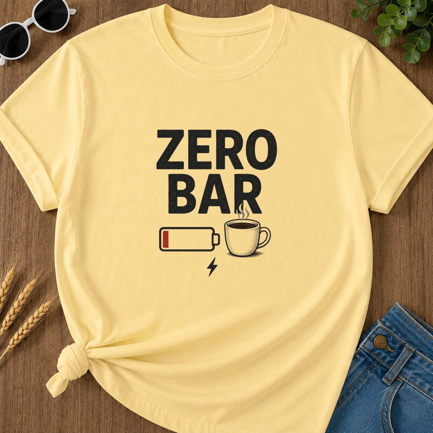 Zero Bar T-Shirt - Butter